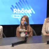 Amélie Cassaz avec Noam et Inna dans Good Morning Valais
